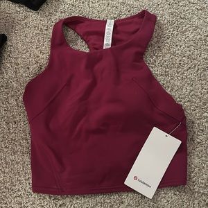 Maroon ish Brand new lululemon tank top size 6